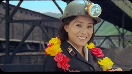 Comrade Kim goes Flying. Comrade Kim Yong Mi played by Han Jong Sim