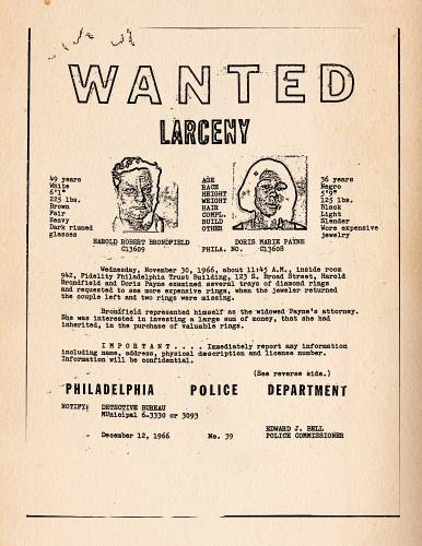 wanted poster Doris and Babe The Life and Crimes of Doris_Payne_2