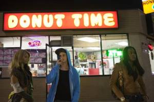 Kitana Kiki Rodriguez, James Ransone and Mya Taylor in TANGERINE, a Video Services Corp. release. Photo courtesy of Video Services Corp.