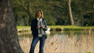 Naomi Klein at Chicheley Hall in the United Kingdom. Still from THIS CHANGES EVERYTHING, a Video Services Corp. release